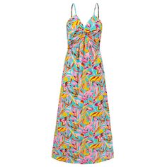 Be the flower of the party with our Cynthia Floral V-Neck Boho Maxi Dress! This beautiful dress features a flirty v-neck and a flowy boho style, perfect for a fun and carefree look. Stand out in this dress, make a statement, and have a good time! Size Guide: Model is 5’8” tall, and has a 33.5” bust, 26.6” waist, & 35.7” hips. She is wearing a S / US 4 / AU 8. This dress is true to size. Material: Self & Lining 100% Polyester. Feature: V-neckline. Sleeveless. Adjustable straps. Floral Boho print. Colorful V-neck Vacation Dress, Casual Multicolor Print V-neck Dress, Multicolor Print V-neck Summer Dress, Colorful Floral Print V-neck Dress, Tropical V-neck Beach Dress For Spring, Flowy V-neck Beach Dress With Tropical Print, Summer V-neck Beach Dress For Garden Party, Pink V-neck Sundress For Beach, Multicolor Flowy V-neck Maxi Dress