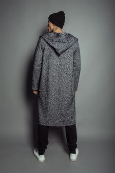 A loose modern gray wool cardigan will make you look and feel amazing It is comfortable and warm and can be worn instead of coat during the autumn/spring. The hood is elegant and handy.Fabric100 % woolSIZE S Сhest 55.11 inch/140 смLength 45,27 inch/115 cm Sleeve 25.98 inch/66 cmSIZE MСhest 55.11 inch/140 смLength 47.24 inch/120 смSleeve 26.77 inch/68 смSIZE L Сhest 55.11 inch/140 смLength 47.24 inch/120 смSleeve 27,55 inch/70 смSIZE XlСhest 55.11 inch/140 смLength 47.24 inch/120 смSleeve 28.34 i Casual Long Wool Coat For Winter, Casual Long Winter Wool Coat, Casual Long Wool Sweater Coat, Gray Hooded Sweater Coat For Cold Weather, Cozy Gray Sweater Coat For Fall, Cozy Gray Winter Outerwear, Gray Hooded Sweater Coat For Fall, Gray Hooded Cardigan For Cold Weather, Gray Long Outerwear With Pockets