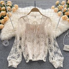 Lace Top Long Sleeve, Lace Long Sleeve, Long Sleeve Lace, Free Size, Lace Top, Long Sleeve Tops, Sleeve Top, Top Blouse, Womens Tops