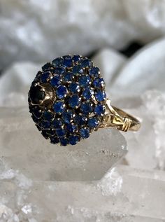 Stunning Circa 1930s Blue Sapphire 14kt Gold Vintage Antique Ring Ring Size 7 weighs 7 grams of gold and gemstones Antique Rings Vintage, Usa Jewelry, Antique Diamond Rings, Antique Ring, Victorian Gold, Handcrafted Necklace, Ring Ring, Antique Rings, Ring Size 7