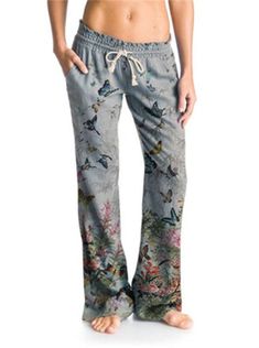 Description Product ID: BT2071005Material: DacronPattern: Floral Season: SummerStyle: Casual. FashionOccasion: Daily. Outdoor ActivitiesPackage included: 1 * PantsSize... Womens Outfits, Casual Wide Leg Pants, Grey Khakis, Flare Pants, Wide Leg Pants, Pajama Pants, Gray Color, Wide Leg, Clothes For Women