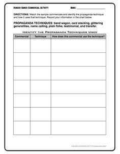 a worksheet with the words probaganona techniques and instructions for teaching