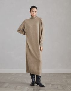 Cashmere knit dress (242M12723A93) for Woman | Brunello Cucinelli Elegant Cashmere Dresses, Fitted Cashmere Dresses For Fall, Chic Fitted Cashmere Dress, Fitted Long Sleeve Cashmere Dress, Chic Cashmere Fall Dress, Chic Cashmere Dress For Fall, Elegant Cashmere Dresses For Fall, Elegant Long Sleeve Cashmere Sweater Dress, Chic Wool Midi Dress