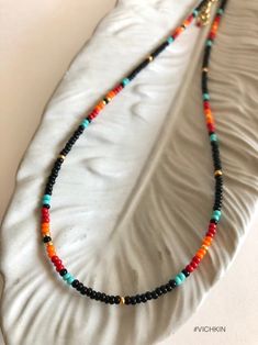 Black Sunset Beach/ Summer/ Obx /surfing / Western Beaded Necklace, Hawaii, Glass Seed Beads, Cowgirl/ Hippie/ Boho/ Hippie/ Obx - Etsy Obx Surfing, Seed Bead Lanyard, Western Beaded Necklace, Penny Crafts, Black Sunset, Beaded Jewelry Necklaces, Teacher Lanyard, Pinterest Diy, Western Jewelry