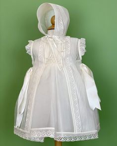 Made in Spain Dry clean Final sale, no exchanges nor returns are accepted Off White Dresses, Spanish Fashion, Baptism Dress, Organza Dress, Christening Dress, Smock Dress, Baby Girl Dresses, First Communion, Baby Dress