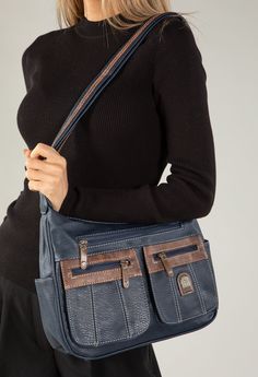 Experience the ultimate convenience and style with our Multi Pocket Cross Body Bag! Constructed with high-quality faux leather material, this bag offers multiple pockets for all your essentials. Stay organized and on-trend with this must-have accessory. Leather Satchel With Pockets For On-the-go, Versatile Bags With Multiple Pockets For On-the-go, On-the-go Shoulder Bag With Multiple Pockets, Casual Leather Satchel With Cell Phone Pocket, Functional Shoulder Bag With Multiple Pockets For Everyday, Travel Hobo Shoulder Bag With Multiple Pockets, Crossbody Bag With Multiple Pockets For Everyday Use, Versatile Faux Leather Shoulder Bag With Cell Phone Pocket, Crossbody Bags With Multiple Pockets For On-the-go