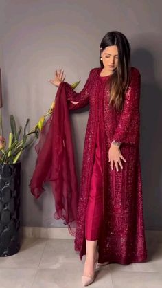 #eid collections Open Style Shirt Design Pakistani, Eid 2024 Outfits, Open Gown Style Dresses Pakistani, Party Outfit Modest, Open Shirt Designs Pakistani, Eid Dress Designs Ideas, Eid Special Dresses, Eid Dress Ideas, Eid Outfits Ideas