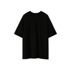 Style: Korean FashionBrand: The Korean Fashion Black Solid Color T-shirt For Streetwear, Oversized Plain Short Sleeve T-shirt, Oversized Solid Color Crew Neck T-shirt, Oversized Basic Solid Color T-shirt, Basic Black T-shirt With Letter Print, Plain Crew Neck Top For Streetwear, Basic Solid Color T-shirt For Streetwear, Oversized Solid Crew Neck T-shirt, Classic Black Crew Neck T-shirt