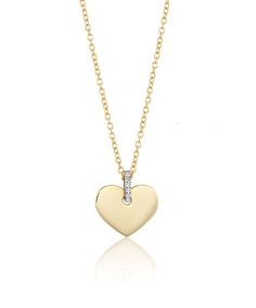 Small Heart Pendant Necklace – Aurelia Demark Gold Diamond Heart Necklace With Heart Charm, Yellow Gold Heart Pendant Necklace With Diamonds, Heart Shaped Yellow Gold Necklace With Single Cut Diamonds, Yellow Gold Diamond Necklace With Heart Charm, Yellow Gold Diamond Necklace With Heart Charm And Cut, Gold Heart-shaped Brilliant Cut Diamond Necklace, Classic Yellow Gold Diamond Necklace With Heart Charm, Yellow Gold Diamond Necklace With Heart Cut And Charm, Gold Heart Necklace With Single Cut Diamonds