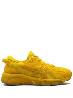 ASICS x C.P. Company GEL-QUANTUM 360 "Yellow" Sneakers - Farfetch Yellow Sneakers, Balenciaga Track, Balenciaga Triple S, Nike Air Max 97, Yellow Leather, Athletic Sneakers, Summer Beach Wear, Espadrille Shoes, Derby Shoes