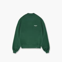 Represent Owners Club Sweater - Racing Green – REPRESENT CLO | US Represent Clothing, Represent Owners Club, Sweater Streetwear, Green Crewneck, Racing Green, Outfits 2023, White Flats, Zip Up Hoodies, Sweaters Crewneck