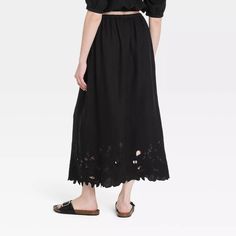 Women's Openwork A-line Maxi Skirt - Universal Thread™ : Target Spring Maxi Skirt For Day Out, Spring Long Maxi Skirt, Spring Floral Embroidered Maxi Skirt, Spring Relaxed Maxi Skirt, Cotton Maxi Skirt For Summer Brunch, Chic Floral Embroidered Skirt For Spring, Chic Floral Embroidery Skirt For Spring, Spring Relaxed Long Maxi Skirt, Spring Wide-leg Maxi Skirt