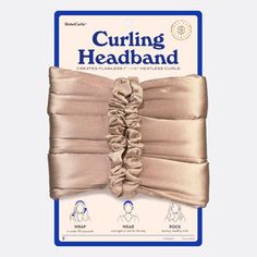 Curling Headband, Heatless Curling Rod Headband, Curls Without Heat, Heatless Curling Rod, Heatless Curling, Curling Rods, Heatless Hair, Hair Without Heat, Heatless Hair Curlers