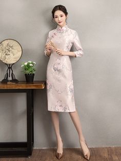 Chinese Cheongsam Dress : Photo Outfits Asian, Dress For Winter