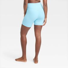 Why we're ALL IN: Soft bike shorts in a solid color designed in an ultra-high-rise cut with flat seams. Made of a soft, stretchy fabric with moisture-wicking and quick-drying properties to help keep you nice and cool. Boast a UPF 50+ rating for sun protection. Pull-on waistband completes the design with easy on and off. All in Motion™: Made for every move, priced for every day. Athleisure Recycled Polyester Shorts, Solid Athleisure Shorts In Recycled Polyester, Solid Color Athleisure Shorts In Recycled Polyester, Solid Color Recycled Polyester Athletic Shorts, Athleisure Shorts In Recycled Polyester, Solid Color Athleisure Shorts With 5-inch Inseam, Athleisure Biker Shorts With 5-inch Inseam For Gym, Compressive Moisture-wicking Biker Shorts With 5-inch Inseam, Athleisure Athletic Shorts In Solid Recycled Polyester