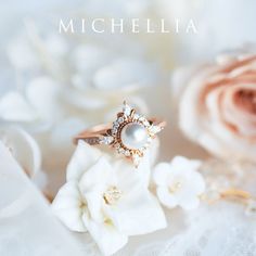 "Our current turnaround time for regular orders is 6-8 weeks. For urgent orders, please shop our Ready-to-Ship collection below (7-10 business days): https://michellia.com/collections/ready-to-ship (please copy and paste into browser) -------- 「Astrid」- Art Deco Petite Ring, in Akoya Pearl | R1007 A daintier sister of our signature \"Alessandra\" ring, \"Astrid\" is designed for those who prefer a more delicate profile without losing the elaborate art-deco inspired details. Despite its size, Ast Luxury Wedding Halo Design Ring, Timeless Diamond-accented Jewelry For Weddings, Timeless Diamond Accented Jewelry For Weddings, Timeless 14k Gold Jewelry For Wedding, Fine Jewelry With Rose Cut Diamonds For Wedding, Yellow Gold Cubic Zirconia Bridal Sets For Wedding, Wedding Jewelry With Rose Cut Diamonds, Luxury Wedding Halo Setting Jewelry, Elegant Bridal Sets With Halo Design For Wedding