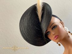 Aimee Fuller Black Tan Plume Royal Ascot Kentucky Derby Large Fascinator Hat | eBay Derby Gala, Kentucky Derby Fascinator, Derby Fascinator, Melbourne Cup, Kentucky Derby Hats, Fascinator Hat, Royal Ascot, Fascinator Hats, Derby Hats