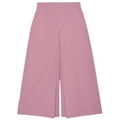 Gucci-High-rise Wide Silk-blend Pants - Runway Catalog Chic Gucci Pants For Formal Occasions, Chic Ankle-length Culottes With Pockets, Gucci Wide Leg Pants For Spring, Gucci Wide-leg Pants For Spring, Tailored Gucci Bottoms For Workwear, Gucci Tailored Bottoms For Workwear, Pink Cropped Leg Pants For Work, Elegant Cropped Wide Leg Pants With Pockets, Pink Cropped Leg Workwear Pants