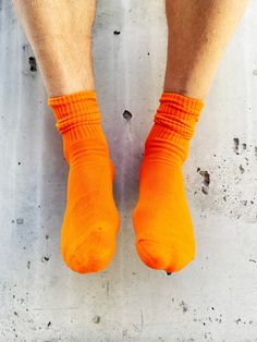 You want orange socks...we've got orange socks! Just basic, plain, awesome, normal human-style orange socks. No hilarious pictures. No ironic sayings. No clever patterns. No loud logos. We do have our logo on the bottom so that if you're kickin' back at home and someone happens by your lounging feet tucked in these yummy orange socks, they can see how to get their own pair. Get a pair! Orange Socks, Hilarious Pictures, Kids Socks, Belts For Women, Womens Backpack, Funny Pictures, At Home, Socks, Human