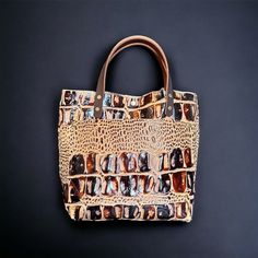 These beautiful totes are one of a kind timeless classics. They are all made with 100% genuine leather ranging from 3-5 oz. All exterior seams are double stitched. This adorable bag measures approx. 10 1/2" tall, approx. 12 1/2" across the top, approx. and has a depth of approx. 5".  The handles have an approx. drop of 5". You can pick to have handles or no handles, snap or no snap, handle color and fastener color. I do not include the cross-body strap.  I use real leather for all my items, whic Square Brown Coated Canvas Bag, Brown Square Coated Canvas Bag, Rectangular Coated Canvas Bag With Leather Backing, Luxury Leather Satchel For Errands, Rectangular Coated Canvas Shoulder Bag With Leather Backing, Brown Leather Shoulder Bag For Errands, Brown Leather Lined Satchel For Errands, Brown Coated Canvas Bag With Leather Backing, Brown Coated Canvas Satchel With Leather Lining