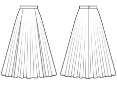 Get swept away in the most romantic floor length full circle skirt pattern. It features a high waist, hidden zipper on the back and 2 front high slits. Find your flow and make waves with our ultra comfy circle skirt sewing pattern! PATTERN INCLUDESsizes EU 34, 36, 38, 40, 42, 44, 46 Each pack also includes:Step-By-Step sewing instructions in EnglishHow much fabric you need for each sizeFabric suggestions and materialsA pattern layoutVisible seam allowanceHow to print the patternMeasurements are Skirt Flat Sketch Front And Back, 8 Panel Skirt Pattern, Maxi Skirt Technical Drawing, Long Skirt Flat Sketch, Pleated Skirt Technical Drawing, Long Skirt Technical Drawing, Pleated Skirt Flat Sketch, Long Skirt Sketch, Maxi Skirt Pattern Free