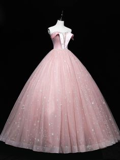 Formal Sweet 16, Prom Dresses Pink, Sweet 16 Dress, Tulle Prom Dresses, Fairytale Gown, Pink Ball Gown, Halter Bridesmaid Dress, 16 Dress, Rose Bonbon