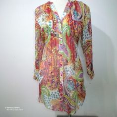 Soft Surroundings Rust Floral Abstract Long Sleeve Kaftan Swimsuit Coverup Beach Button-Up Dress New Without Tags Size Large. Retail $90 Now Only $45 With A Free Bonus "Thank You" Gift. Coverup Beach, Floral Abstract, Button Up Dress, Soft Surroundings, Beach Dress, Abstract Floral, Womens Swim, New Dress, Rust