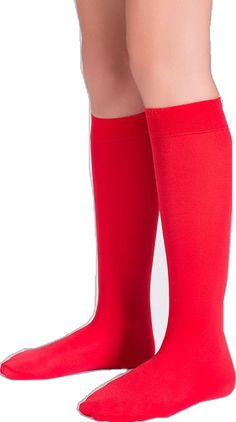 Red Classic Kids Socks Red Knee-high Winter Legwear, Fitted Solid Color Knee-high Socks, Fitted Footless Knee-high Socks, Red Thigh High Casual Legwear, Casual Red Thigh High Legwear, Fitted Red Knee-high Socks, Casual Red Knee-high Socks, Red Stretch Thigh-high Socks, Red Knee-high Stockings For Winter