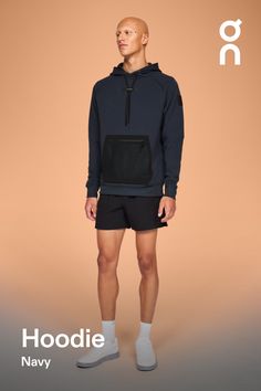 From warming-up to cooling down, everyone needs a good hoodie. This classic pairs a soft, relaxed fit with a bonded patch pocket to stow your essentials | On Men's Hoodie in Navy, Size: Small. All-day comfort, warm-ups, cool-downs Active Life, Travel, Workout. Performance Running | Recycled Polyester/Lyocell/Polyester Sporty Streetwear Activewear With Functional Pockets, Sporty Activewear With Functional Pockets For Streetwear, Functional Streetwear Activewear With Kangaroo Pocket, Sporty Sweatshirt With Kangaroo Pocket For Outdoor, Outdoor Sportswear Hoodie With Pockets, Sporty Hoodie Activewear With Kangaroo Pocket, Sporty Activewear Hoodie With Kangaroo Pocket, Sporty Hoodie With Ribbed Cuffs For Outdoor, Sporty Outdoor Hoodie With Ribbed Cuffs