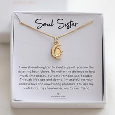 This elegant Sun & Moon Necklace beautifully captures the harmony of day and night with a delicate sun and moon charm. Crafted entirely from 925 sterling silver or 24k gold vermeil, this unique celestial design is perfect for anyone who loves astrology, the stars, and the balance of nature.  The necklace comes in a beautiful gift box, with a card: Soul Sister. Details: ✦ Material: Made entirely from 925 Sterling Silver or 24k Gold Vermeil, nickel-free for comfort. ✦ Design: Features a detailed sun and moon charm, symbolizing balance and harmony. ✦ Chain: Curb chain with a secure spring ring closure. ✦ Packaging: Comes in a beautiful gift box, ready for gifting. SIZE: ✦ Necklace Length: 45 cm (18 in) ✦ Sun & Moon Charm: 1.2 cm x 0.8 cm Perfect Gift: ✦ Gift for Her: Perfect for anyone who lo Necklace Sun And Moon, Sun Moon Necklace, Balance Of Nature, Sun And Moon Necklace, Necklace Sun, Celestial Design, Love Astrology, Sister Necklace, Friendship Jewelry