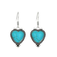 Material: Alloy Fashion Element: Round Style: INS Style Turquoise Heart Earrings, Silver Turquoise Earrings, Bling Earrings, Glass Drop Earrings, Moon Studs, Turquoise Heart, Heart Drop Earrings, Moonstone Earrings, Cz Stud Earrings