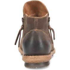 Thia | Born Shoes Rugged Waxed Finish Boots For Fall, Leather Boots With Stitched Sole For Fall, Rustic Ankle Moto Boots With Leather Sole, Rustic Moto Ankle Boots With Leather Sole, Casual Moto Boots With Suede Lining For Fall, Rustic Moto Boots With Leather Lining, Casual Brown Moto Boots With Suede Lining, Rugged Distressed Brown Boots With Leather Lining, Rugged Brown Moto Boots With Suede Lining