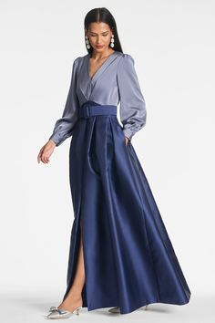 Shop the Zoe Gown in Cool Grey/Night Sky at Sachin & Babi. FREE Shipping Over $500 & FREE Returns. Exclusive Gowns, Pockets Details, Ball Skirt, Sachin Babi, Mother Of Groom Dresses, Mother Wedding Dress, Special Clothes, Wedding Guest Looks, Gala Dresses