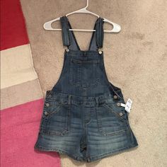 These Denim Overalls From Tilly’s Are The Perfect Summer Staple! New And Unworn! Overalls Shorts, Denim Overalls, Summer Staples, Overall Shorts, Perfect Summer, Jean Shorts, Denim Shorts, Overalls, Blue Color