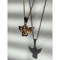 Cherub Necklace✨Catch the light with this stunning gold chain featuring an engraved Cherub charm! Wear alone or layer with your favourite gold chains. WHY ∙ YOU'LL ∙ LOVE ∙ IT• It's dainty and can be worn every day without tarnishing• Premium jewellery without a premium price• High-quality materials and attention to detail Gold cherub necklace with a 5cm (total 45 cm) extended chain so it is adjustable. This necklace is a hypoallergenic, minimalist and dainty necklace, perfect for layering with another chain! The pendant sits slightly above your breast bone. This is a handmade gold charm / pendant necklace. This has a stainless steel chain, so the chain will not rust when come into contact with a bit of water. Perfect for gifting, gift for friend, gift for herI’m happy to answer any questi Gold-tone Engraved Chain Necklace As Gift, Gold-tone Engraved Chain Necklace Gift, Engraved Gold-tone Chain Necklace For Gift, Gold Plated Engraved Chain Necklace As Gift, Cherub Necklace, Guardian Angel Necklace, Angel Necklace, Charm Pendant Necklace, Handmade Gold