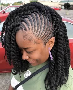 Flat Braids Hairstyles, Flat Braids, Protective Styles For Natural Hair Short, Natural Hair Bun Styles, Hairstyles For Natural Hair, Curly Crochet Hair Styles