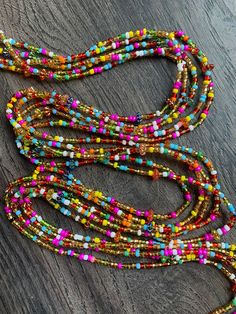 These beads come in TIE ON only, they are 45"- 55" long and self adjustable based on your waist size. ★ Please note, the Bead option you pick is exactly what you'll receive. ★ The listed prices are for one strand each. For multiple strands you'll have to indicate from the quantity section in your cart. ﻿★★★★ ALL SALES ARE FINAL. THERE ARE NO EXCHANGES OR RETURNS★★★★ Uses of Waist beads ★ Cultural and Spiritual Reasons ★Waist beads as ornaments as well as for symbolic adornment, ★ which serves as Belly Beads, Heishi Bracelets, Waist Beads, Matte Pink, Spiritual Wellness, Jewelry Making Ideas, Pink Beads, Tri Color, Waist Size