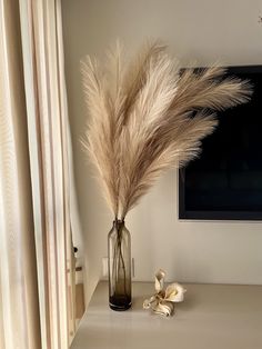 Modern Chic Home Decor, Modern Chic Home, Floor Vase Fillers, Ivory And Gold Wedding, Faux Pampas, Minimalistic Decor, Pampas Grass Decor, Grass Decor, Coffee Cream