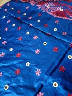 Item....Kantha Stich Saree Fabric...Blended Bangalore Silk Work...Hand Kantha Stich with mirror work Length...Saree 5.5 mtr BP...1 mtr Care...Dry Wash For more collection please click my store link below https://www.etsy.com/in-en/shop/RitaboutiqueCrafts?ref=search_shop_redirect ✅ Occasion: Festival Special | Indian Wedding | Engagement Ceremony | Award Ceremony and Business Functions | Partywear | Valentines day special gift | Sangeet wear | Christmas Day | Haldi wear | Mothers day special | Ba Eid Tussar Silk Traditional Wear With Mirror Work, Tussar Silk Traditional Wear With Mirror Work, Traditional Tussar Silk Wear With Mirror Work For Navratri, Tussar Silk Traditional Wear With Mirror Work For Navratri, Blue Raw Silk Traditional Wear With Mirror Work, Blue Raw Silk Dupatta With Mirror Work, Blue Silk Dupatta With Mirror Work, Festive Tussar Silk Dupatta With Mirror Work, Bollywood Style Tussar Silk Traditional Wear With Mirror Work