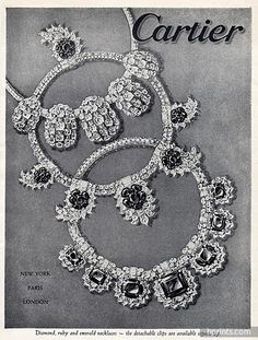 Lux Watches, Emerald Necklaces, Jewellery Advertising, Jewelry Ad, Cartier Vintage, Jewelry Magazine, Design Advertisement, Jewelry Ads, Diamond Necklace Set