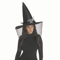 Elevate your scary witch costume to the next level with our fun Witch Hat with Bling Veil! Every girl likes a little sparkle to feel pretty, even a sassy witch or sorceress! Care Instructions: Hand wash using a soft cloth or sponge with cold water and mild soap. For best results hang or lay flat to dry. Scary Witch Costume, Scary Witch, Halloween Costume Shop, Fun World, Costume Themes, Witch Costume, Costume Shop, Princess Style, Feel Pretty