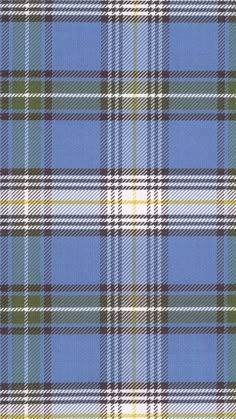 a blue and green plaid fabric