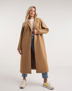 Our longline single breasted coat is the perfect coat for any occasion. Featuring a casual unlined long length, slightly relaxed fit, side pockets and a button fastening at the front. This coat is an easy wearing staple piece for anyone's wardrobe. Perfect Coat, Single Breasted Coat, Fashion Aesthetics, Camel Coat, Style Mistakes, Staple Pieces, Long Length, Single Breasted, Day Dresses