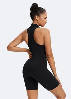 Sleek, stylish, and comfortable—our Sleeveless High-Neck Bodysuit is the perfect base layer for any outfit. Looking for plus size athleisure that’s chic and comfortable? This bodysuit’s flattering fit and ultra-soft feel are just right. Athleisure High Neck Yoga Activewear, High Neck Athleisure Activewear For Yoga, Athleisure High Neck Activewear For Yoga, High Neck Athleisure Activewear For Gym, High Neck Stretch Activewear For Sports, Stretch High Neck Activewear For Sports, 4-way Stretch Sleeveless Sportswear, Sleeveless 4-way Stretch Sportswear Activewear, Versatile Sleeveless Sports Activewear