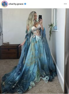 Charity Grace, Fae Creatures, Mermaid Core, Fantasy Gowns, Fairytale Dress, Mermaid Evening Dresses, Fantasy Dress, Mermaid Fashion, Fantasy Clothing