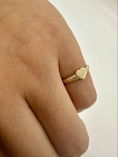 Gorgeous 14K Solid Gold Heart Ring with stardust details on the sides. Small Heart Ring, Gold Heart Ring For Valentine's Day, Cute Gold Heart Ring For Valentine's Day, Cute Gold Rings For Valentine's Day, Cute Heart Ring For Valentine's Day Anniversary, Dainty Stackable Heart Ring For Valentine's Day, Cute Gold Heart Promise Ring, Cute Rings For Anniversary On Valentine's Day, Dainty Valentine's Day Stackable Heart Ring