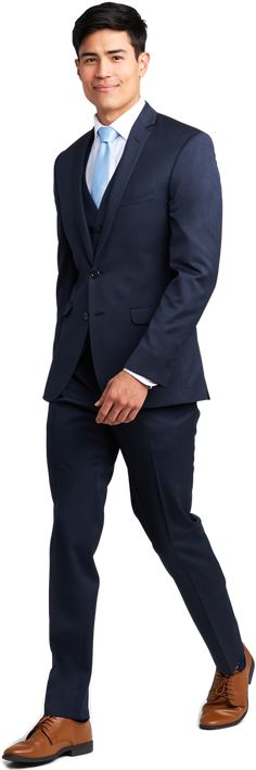 Navy Fitted Double Breasted Suit With Notch Lapel, Navy Double-breasted Suit With Notch Lapel, Navy Double Breasted Tailored Suit With Notch Lapel, Navy Tailored Double-breasted Suit With Notch Lapel, Navy Notch Lapel Tuxedo In Suiting Fabric, Navy Three-piece Suit With Notch Lapel For Office, Navy Double Breasted Suit With Notch Lapel, Navy Three-piece Suit With Notch Lapel, Single Button Notch Lapel Suits For Office Wear