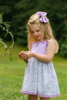 She's a real sweetheart! 😉 The dress that is. 💜 Shop our Spring collection now! vanluke.com/products/jane-sweetheart-dress-purple-gingham #vanlukedesigns Purple Gingham Dress, Harvest Dress, Purple Gingham, Jade Dress, Flower Shorts, Layered Shirts, Kids Boutique Clothing, Sweetheart Dress, Waist Measurement