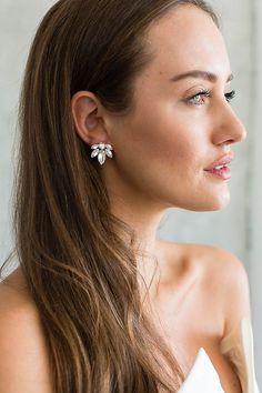 Jewelry Ideas For Bride, Anna Campbell Wedding Dress, Dress For The Wedding, Bride Hair Pins, Inexpensive Jewelry, Crystal Chandelier Earrings, Bride Earrings, Swarovski Crystal Earrings, Swarovski Earrings