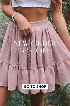 Women's Mini Cute Ruffled Casual Skirts Non-stretch Ruffled Skirt For Spring, Spring Solid Skirt With Ruffle Hem, Solid Color Skirt With Ruffles For Spring, Spring Skirt With Ruffles, Spring Solid Skirt With Ruffles, Summer Ruffled Non-stretch Skirt, Summer Ruffle Non-stretch Skirt, Solid Color Flared Mini Skirt With Ruffles, Summer Skirt With Ruffle Hem